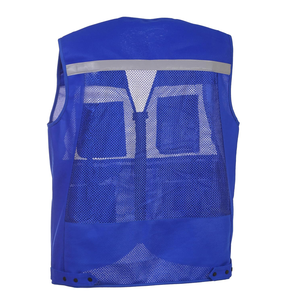 Chaleco sin mangas reflectante de alta calidad personalizado, chaleco de seguridad para la construcción, fabricación de exportación desde Bangladesh - Product Image 2