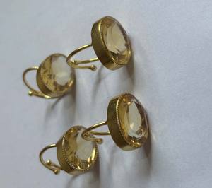 Anillo de gemas de labradorita chapado en oro y plata de ley ajustable, forma ovalada, conjunto de bisel de 10X16MM, conjunto de joyería de moda para regalo de bodas - Product Image 1