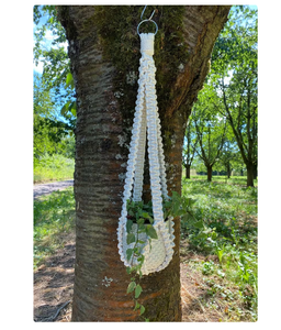 Without Tassel on Bottom Macrame Plant Hanger Customized Macrame Plant Hanger for <b>Wall</b> and Window Decoration - Product Image 3