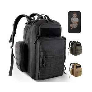 Sac à dos isotherme convertible Dad Gear unisexe, sac à couches pour usage quotidien, sac imperméable avec fermeture éclair, doublure en polyester, 20-35L - Product Image 1