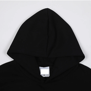 เสื้อกันหนาวมีฮู้ดของผู้ชายผ้าฟลีซแบบรูดซิปโอเวอร์ไซส์ทำจากผ้าฝ้าย100% กรดซักได้ - Product Image 4