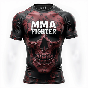 Vêtements de gymnastique respirants sublimés par MMA personnalisés pour l'entraînement sportif de combat et les vêtements de sport en gros - Product Image 2