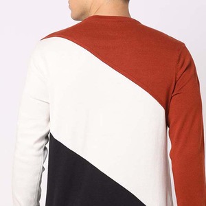 เสื้อสเวตเตอร์แบบสวมหัวโอเวอร์ไซส์คอตตอนถักแบบลำลองระบายอากาศได้ดีสไตล์วินเทจสำหรับผู้ชายฤดูใบไม้ร่วง - Product Image 5