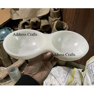 Latest Design Resin <b>Snacks</b> <b>Bowls</b> Table Decor Resin Platters Serving <b>Bowl</b> Kitchenware Hot Sell Marble Texture Resin Salad <b>Bowl</b> - Product Image 5