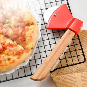 Betaalbare Multifunctionele Keuken Essentials Bijl Groothandel Op Maat Gemaakte Roestvrijstalen Pizzasnijder