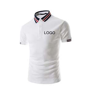 Camisetas de algodón y poliéster de manga corta para hombre de primera calidad, camisetas informales al por mayor, Polo de algodón para hombre hecho en el gimnasio - Product Image 5