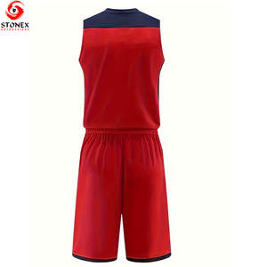 Uniforme de basket-ball sur mesure avec logo, nouveau design, vêtements d'équipe, 100% polyester, respirant, antibactérien, séchage rapide, unisexe - Product Image 4