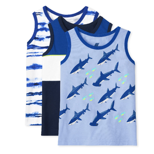 Camisetas sin mangas para niños, cuello redondo, transpirables, 100% algodón, tejido de punto, marca personalizada, hechas en Bangladesh, fabricación en fábrica, gran venta. - Product Image 5