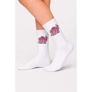 777 Lucky Girl <b>Cute</b> Tennis <b>Socks</b> Breathable Cotton and Nylon Disposable Floral and Animal Patterns One Size Daily Use - Product Image 2