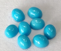 Cabochon ovale en turquoise naturelle de la Belle au bois dormant de l'Arizona 4X6mm de qualité supérieure-Turquoise d'Arizona en vrac