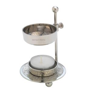 Pure Brass Metal Incense Resin Charcoal Burner Stand With Adjustable Bowl Aroma Gold Incense <b>Lamp</b> for Home Decor - Product Image 5