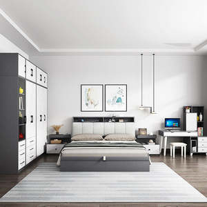 Низкая цена, гарантированное качество, современный дизайн, кровать размера «Queen-Size», мебель для дома, спальный набор, гостиничная квартира, кровать для хранения, кровать размера «King-Size» - Product Image 5