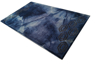 Medium Pile Hand Tufted Wool Rug 12mm Thick Latex Backing Modern Abstract Pattern Non-Slip Pet Friendly Antimicrobial Reversible - Product Image 2