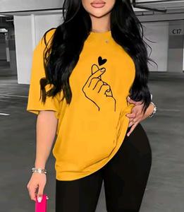 Camiseta de Manga Corta para Mujer, Producto Nuevo 2026, Precio de Fábrica, 100% Algodón, Transpirable, en Venta - Product Image 3
