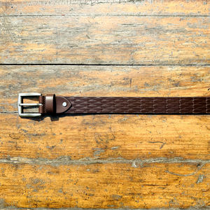 2026 cinturón de cuero genuino para hombre de diseñador hecho a medida 100% hebilla de latón macizo P2C cinturón de cuero Formal en relieve térmico - Product Image 5