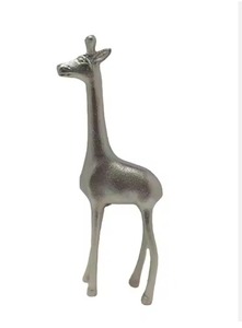 Adornos de jirafa de aluminio de diseño Art Deco europeo, artesanía de buena calidad, decoración del hogar, decoración de escritorio, manualidades de juguete, precio al por mayor - Product Image 2