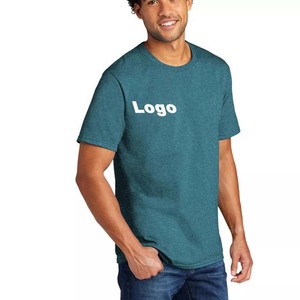 Ropa de hombre con diseño de logotipo personalizado OEM, camisas de talla grande para hombre, camisetas de verano para hombre con cuello redondo de algodón 100% a la venta - Product Image 2