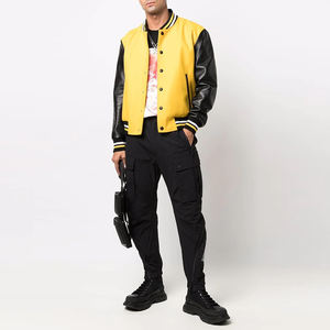 Blouson aviateur universitaire en laine de haute qualité pour les jeunes Design Letterman collégial personnalisé avec décoration en fourrure à col montant pour l'hiver - Product Image 6