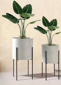 Vente chaude Métal Fer Nouveau Design Pot Planteur Jardin pour Intérieur et Extérieur Vert avec Support Métallique Planteur. - Product Image 5