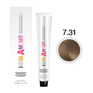 ครีมเปลี่ยนสีผม GLAMOUR PROFESSIONAL ระดับพรีเมียม ปราศจากแอมโมเนีย 100 มล. สำหรับทุกสภาพเส้นผม สีน้ำตาลถาวร ผสมน้ำมันอาร์แกน - Product Image 4