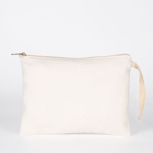 Sublimation Printed <b>Laminated</b> Cotton Clutch <b>Pouch</b> 8 6 Inches (21 15 Cm) Zipper Closure - Product Image 1