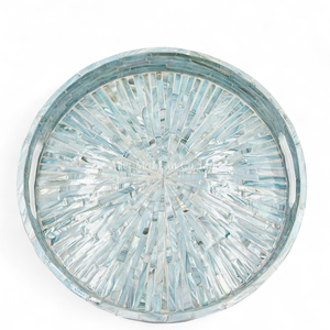 Bandeja de Servir Hecha a Mano en Vietnam con Incrustaciones de Nácar Natural, Decorativa y Ecológica para Mesa y Hogar - Product Image 2