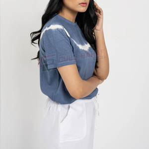 Nouveau T-shirt en coton à manches courtes et col rond pour femme, design 2026, anti-boulochage, toutes saisons, décontracté - Product Image 1