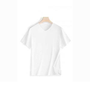 Venta caliente 100 por ciento algodón Pima orgánico peso pesado camisetas para Hombres estilo casual diseño en blanco ropa de verano - Product Image 5