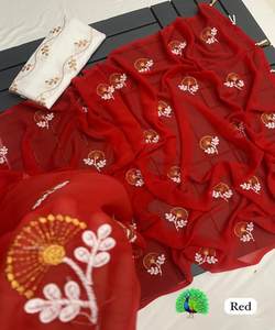 ค้นหาส่าหรีที่สมบูรณ์แบบสำหรับการสวมใส่ในชีวิตประจำวันจากคอลเลกชันของเรา sarees ริมทะเล Kanchipuram ผ้าไหมเช่น choli - Product Image 5