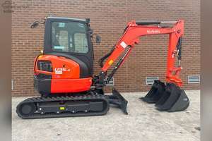 Excavadora Compacta con Motor Diésel de 24.8 HP para U35-4 ANGLE BLADE CRAWLER EXCAVATOR, con Pulgar Hidráulico y Caja de Cambios - Product Image 6