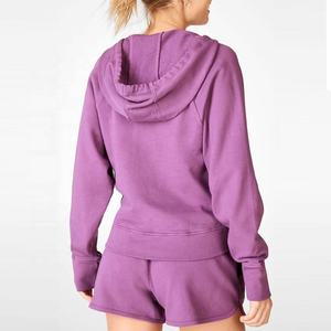 2022 mujeres cómodo verano deportes Fitness ocio traje nuevo Yogasuit con suéter con capucha pantalones cortos para correr ropa de dormir Casual - Product Image 2