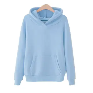 OEM venta al por mayor de algodón de cuello redondo sudadera bordada pulóver con liso teñido de felpa en blanco Jogger personalizado de color blanco - Product Image 4