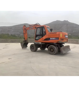 Excavatrice sur pneus d'occasion Doosan DX150W DX150-7 DX150LC DX150LC-9C 15 tonnes, machine d'occasion à pneus en caoutchouc, excavatrice de taille moyenne - Product Image 3