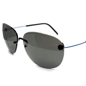Gafas de sol Alpine Barcelona French Made Titanium Luxury Fashion Unisex Comfort Protection Templos ergonómicos Policarbonato azul - Product Image 1