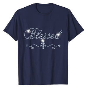 Camisetas de microfibra con pedrería personalizadas para hombre, camisetas de moda, ropa masculina, estilo urbano, camiseta con pedrería para hombre - Product Image 6