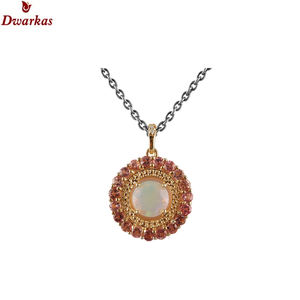 Gran oferta de joyería fina de moda para mujer, collar con colgante de piedras preciosas multicolor de Plata de Ley 925 - Product Image 5