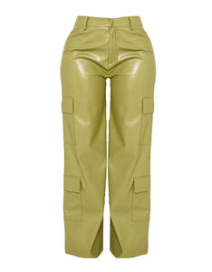 Pantalons de compression en cuir véritable à 100%, pantalons décontractés pour femmes, en cuir de mouton de haute qualité, leggings pour femmes, vente en gros - Product Image 2