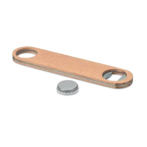 Tire-bouchon et ouvre-bouteille personnalisés en bois pour merchandising - Product Image 1