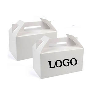 Eco-Friendly DIY <b>White</b> <b>Cardboard</b> Craft <b>Box</b> Packaging Custom Picnic Party Birthday Gift Sandwich <b>Box</b> Wholesale Price - Product Image 1