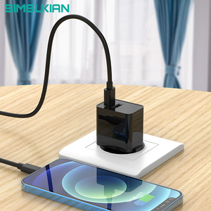 เครื่องชาร์จอิฐ PD 20W แบบเร็วสำหรับ <span class=keywords><strong>iPhone</strong></span> <span class=keywords><strong>11</strong></span> 12 13 14 PS5ชาร์จ PD แบบ USB พอร์ต A + C อะแดปเตอร์จ่ายไฟชนิด DC วัสดุพีซี - Product Image 6