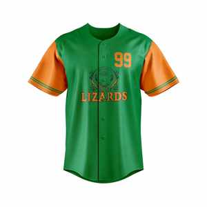 Premium 100% poliéster sublimación Jersey personalizado de alta calidad béisbol Jersey 220g equipo de talla grande ropa deportiva - Product Image 3