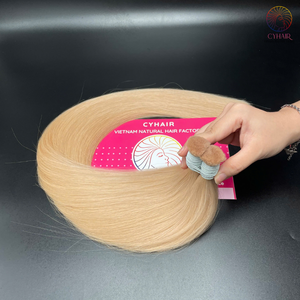 Paquetes de cabello crudo vietnamita sin procesar, vendedores, trama dibujada #24 doble, extensión a granel de cabello liso Natural de Color caliente - Product Image 3