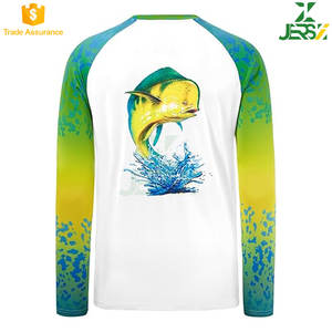Chemise de pêche unisexe à manches longues UPF 50 +, protection solaire, performance extérieure, sublimation, respirante et légère - Product Image 2