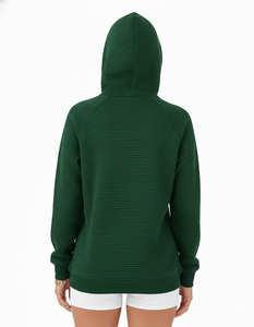 Jersey en blanco Sudadera con capucha sólida para mujer Ropa de invierno/otoño 100% Material de algodón Transpirable Impresión de logotipo personalizado OEM - Product Image 2