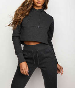 Chándal de entrenamiento de gimnasio para mujer, pantalones personalizados, conjunto de dos piezas, diseños de chándal para correr para mujer - Product Image 6