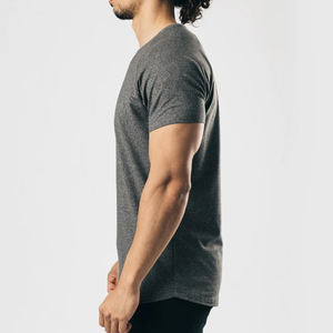 Camisetas sólidas elásticas con cuello redondo de algodón de verano de alta calidad, ropa de calle informal para hombres y camisetas de polo geniales - Product Image 2