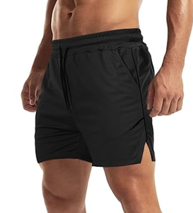 Shorts de sport pour hommes, fabriqués directement en usine, avec poche zippée, légers, pour l'entraînement, la course à pied, sans doublure, logo personnalisé, vente en gros, nouvelle arrivée 2026 - Product Image 1