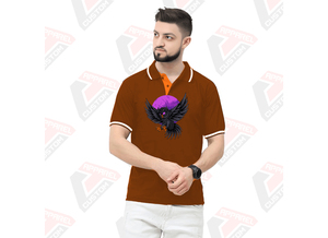 Camiseta Polo a rayas para hombre, transpirable y elegante para Halloween - Product Image 3