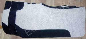 แผ่นอานผ้าสักหลาดขนสัตว์ตะวันตกพร้อมแผ่นหนังแผ่นรองอานม้าขนสัตว์แนวตะวันตก - Product Image 4