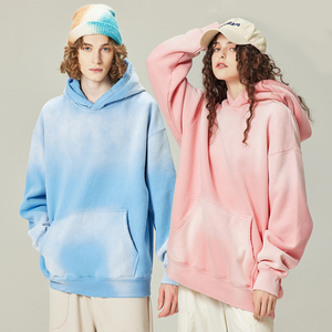 Pantalla impresa Impresión digital 380g Peso pesado Sudadera con capucha Sudaderas con capucha vintage de gran tamaño - Product Image 1